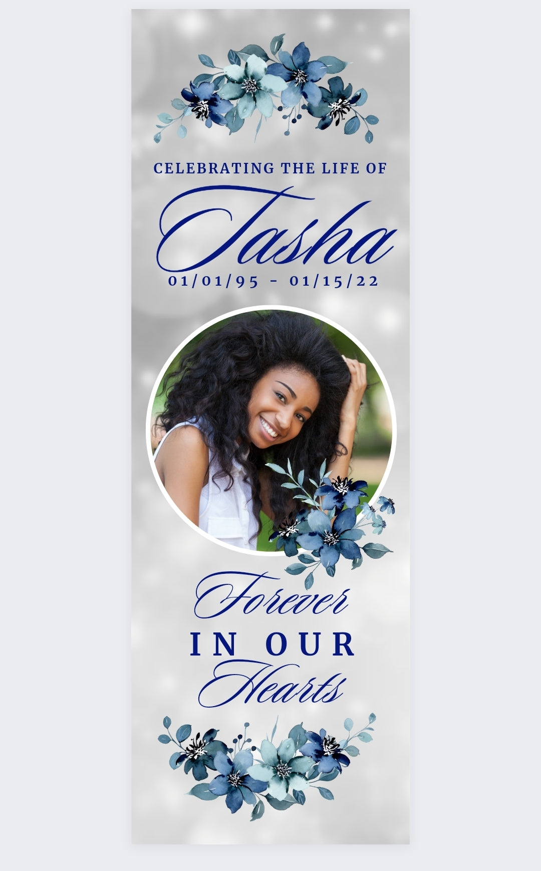 Funeral Memorial Vinyl Banner - 2 Day turnaround