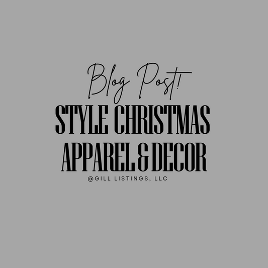 How to style christmas apparel and decor