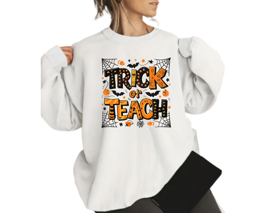 Cozy Trick or Treat Halloween Sweatshirt – Autumn Vibes