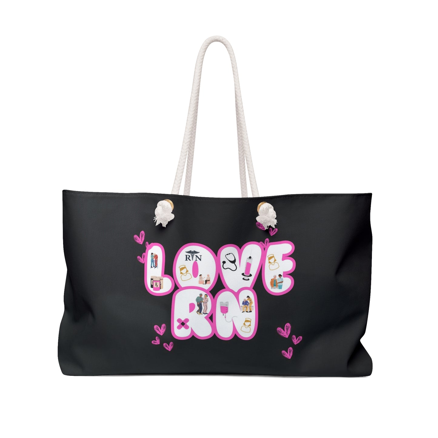 Rn Gift Tote Bag, Nurse Tote, Healthcare Worker Gift, Medical Professional Bag, Registered Nursing Appreciation Gift Weekender Bag
