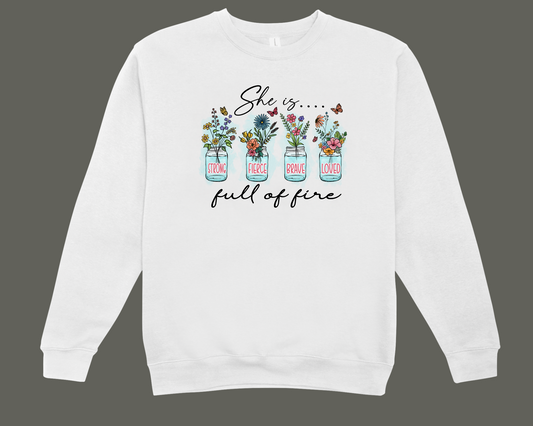 Classy with a savage side Unisex Heavy Blend™ Christian Crewneck Sweatshirt