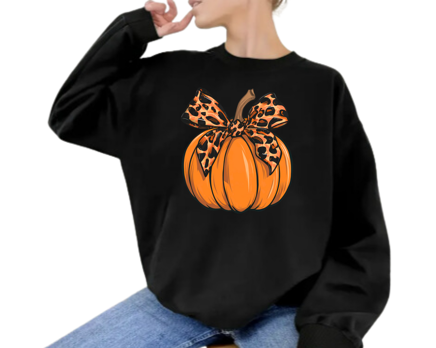 Cozy Pumpkin Patch Girly Fall Pumpkin Bundle Sweatshirt –Autumn Vibes