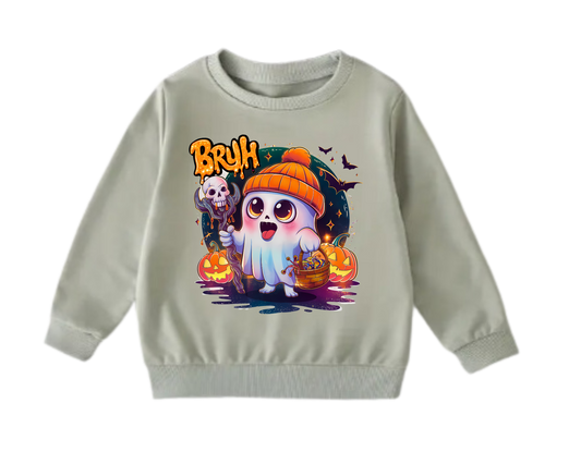 Cool Ghost Halloween Sweatshirt – Pumpkin, and Autumn Vibes, toddler, baby
