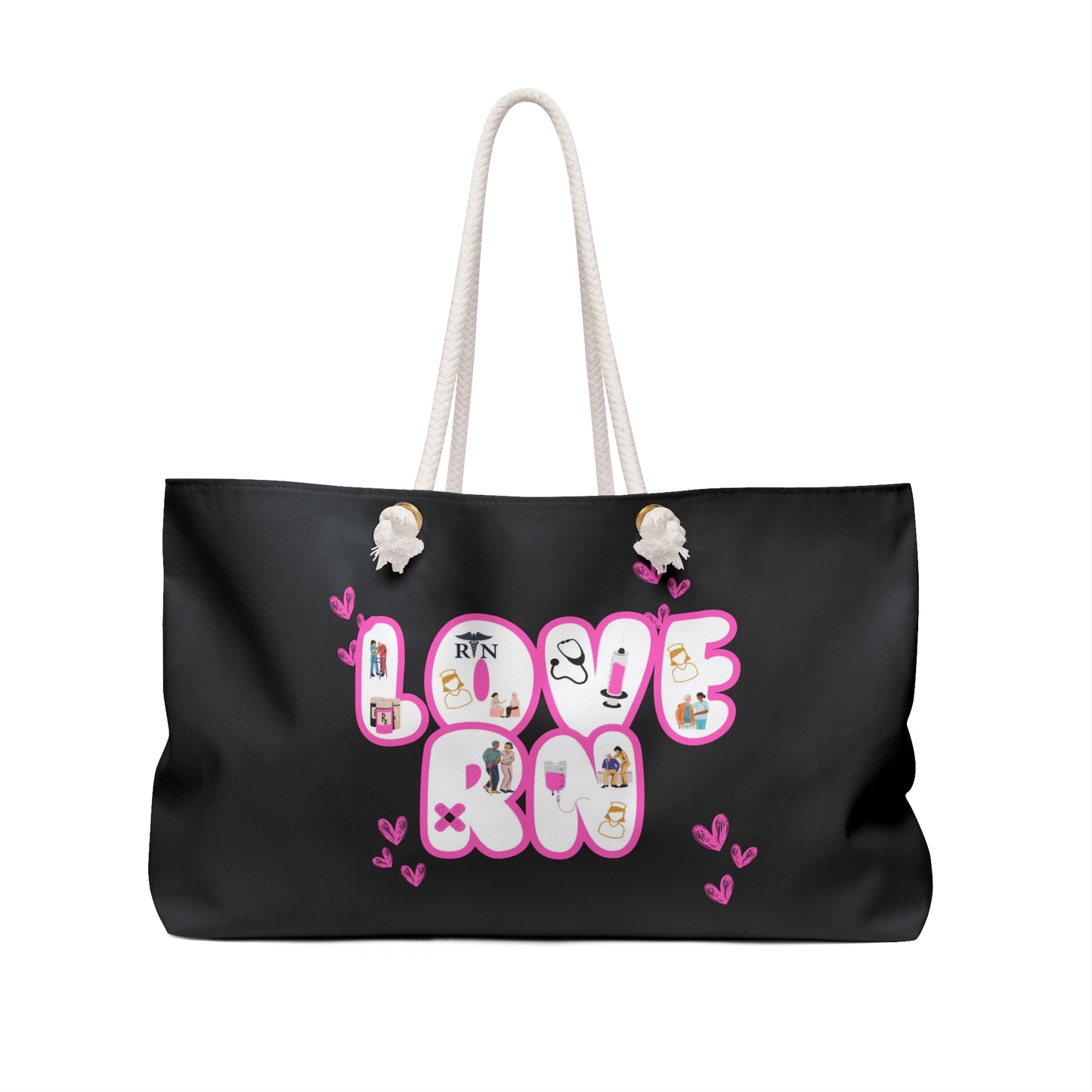 Rn Gift Tote Bag, Nurse Tote, Healthcare Worker Gift, Medical Professional Bag, Registered Nursing Appreciation Gift Weekender Bag