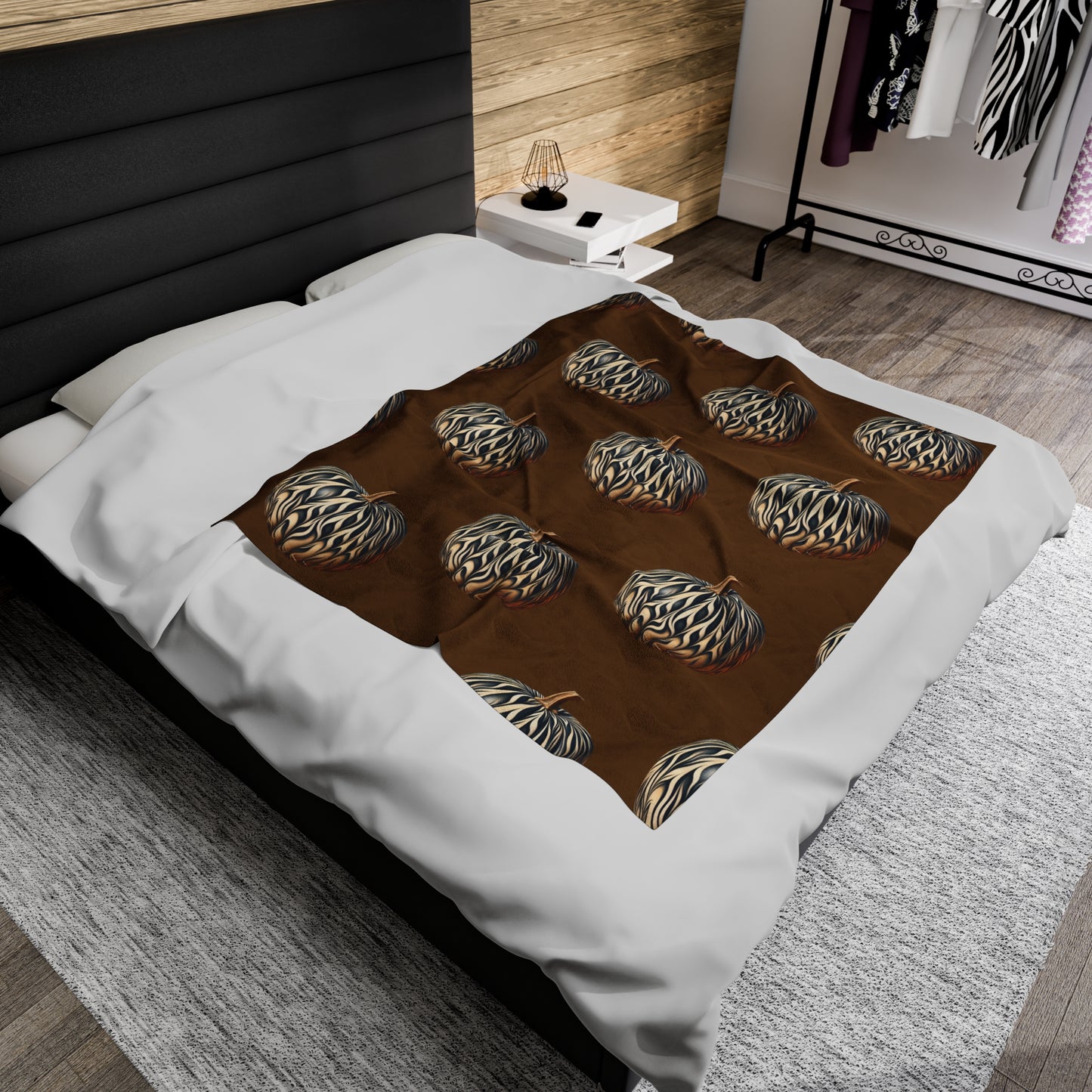 Pumpkin Fall Home Decor  Velveteen Plush Blanket