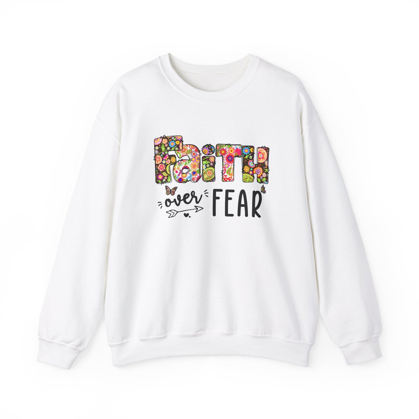 Faith Over fear Unisex Heavy Blend™ Crewneck Sweatshirt