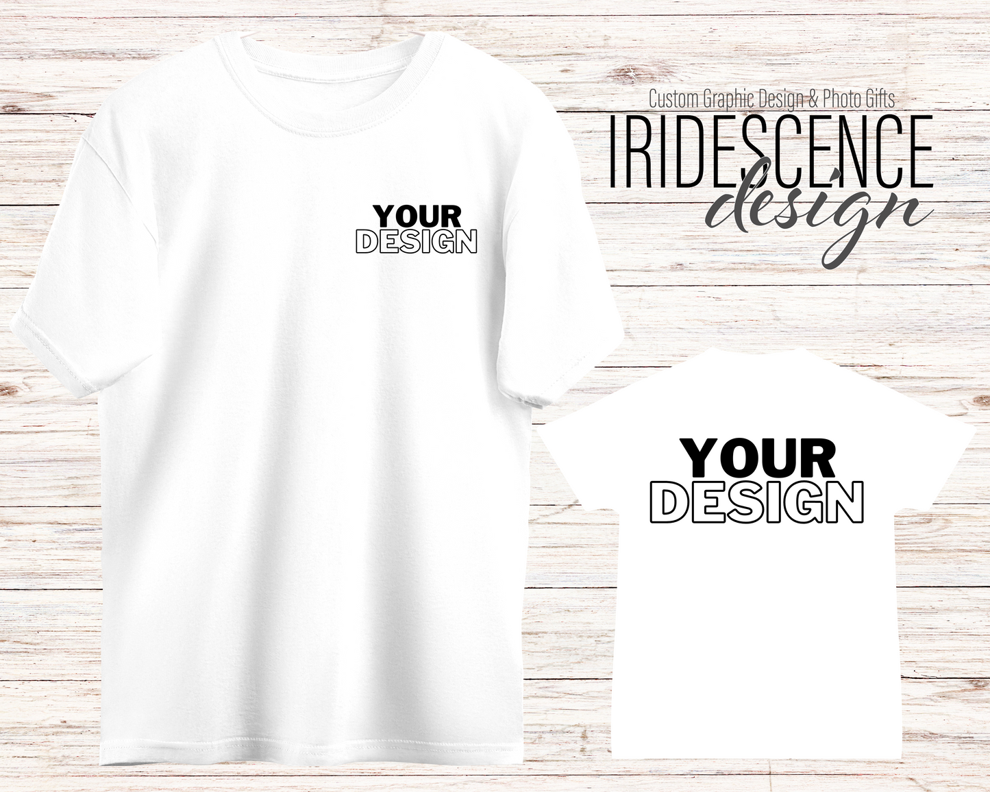 Color T-Shirts with Front and Back Image